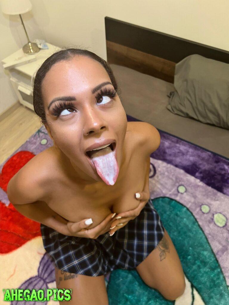 Rate my AHEGAO face from 1-10 🤭😋😋