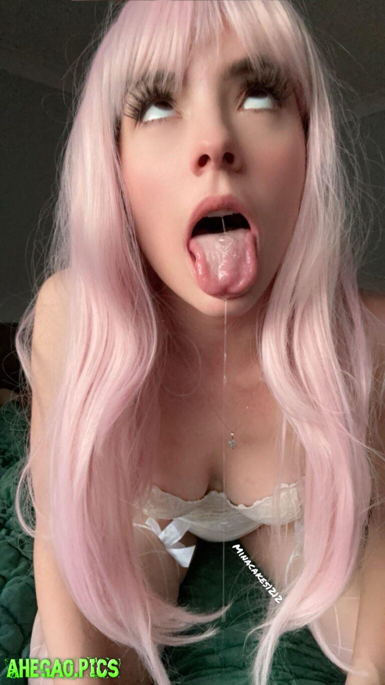 Do you find ahegao girls with a spit fetish cute