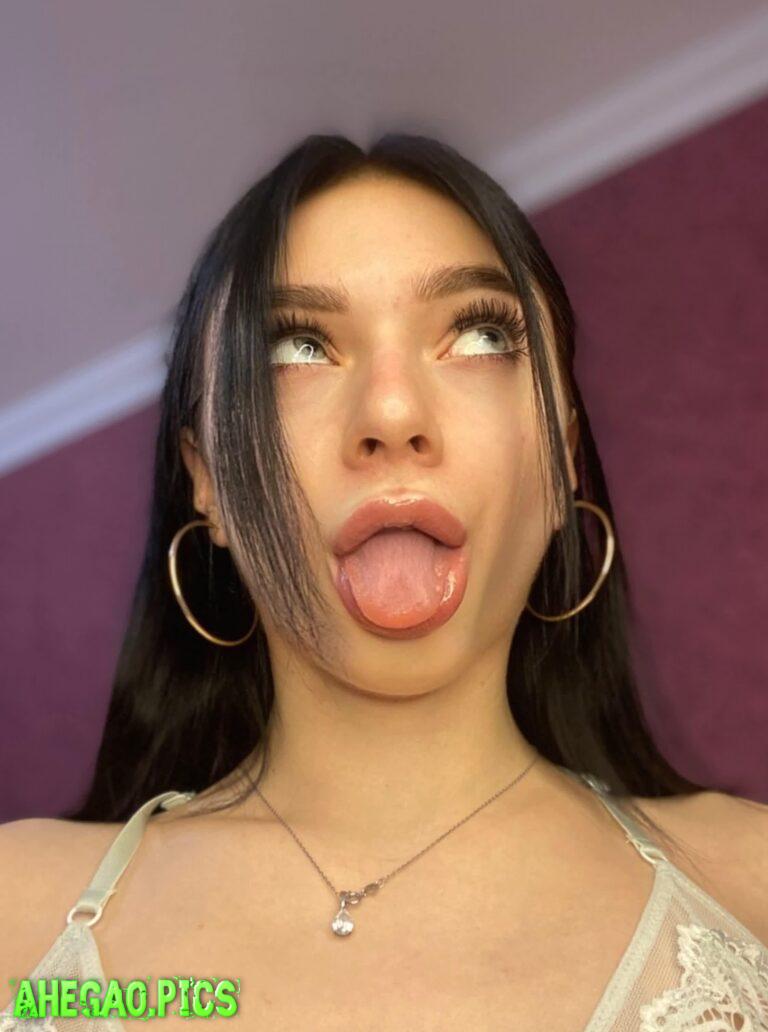 Is my pretty pink tongue good enough to catch your cum?