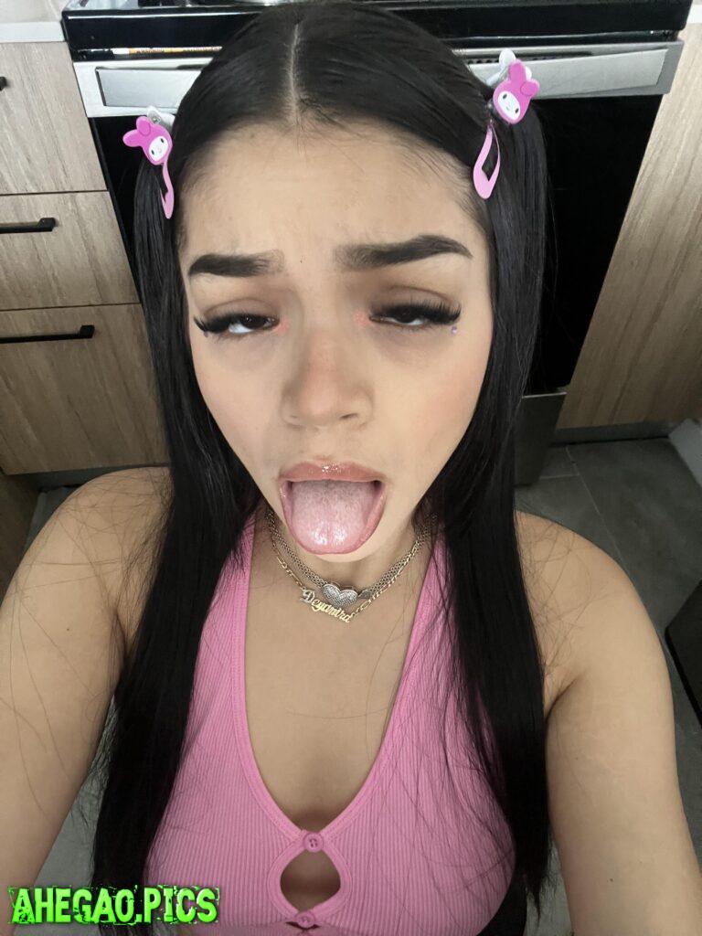 latina ahegao face