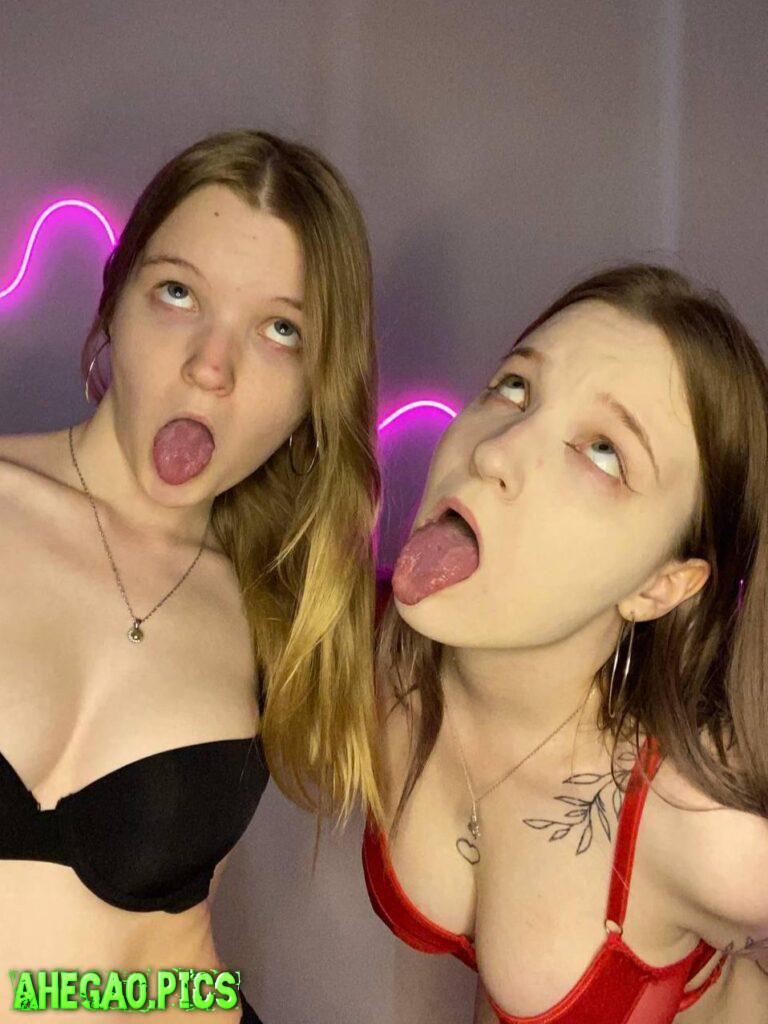 whose ahegao you'll cover with your cum first