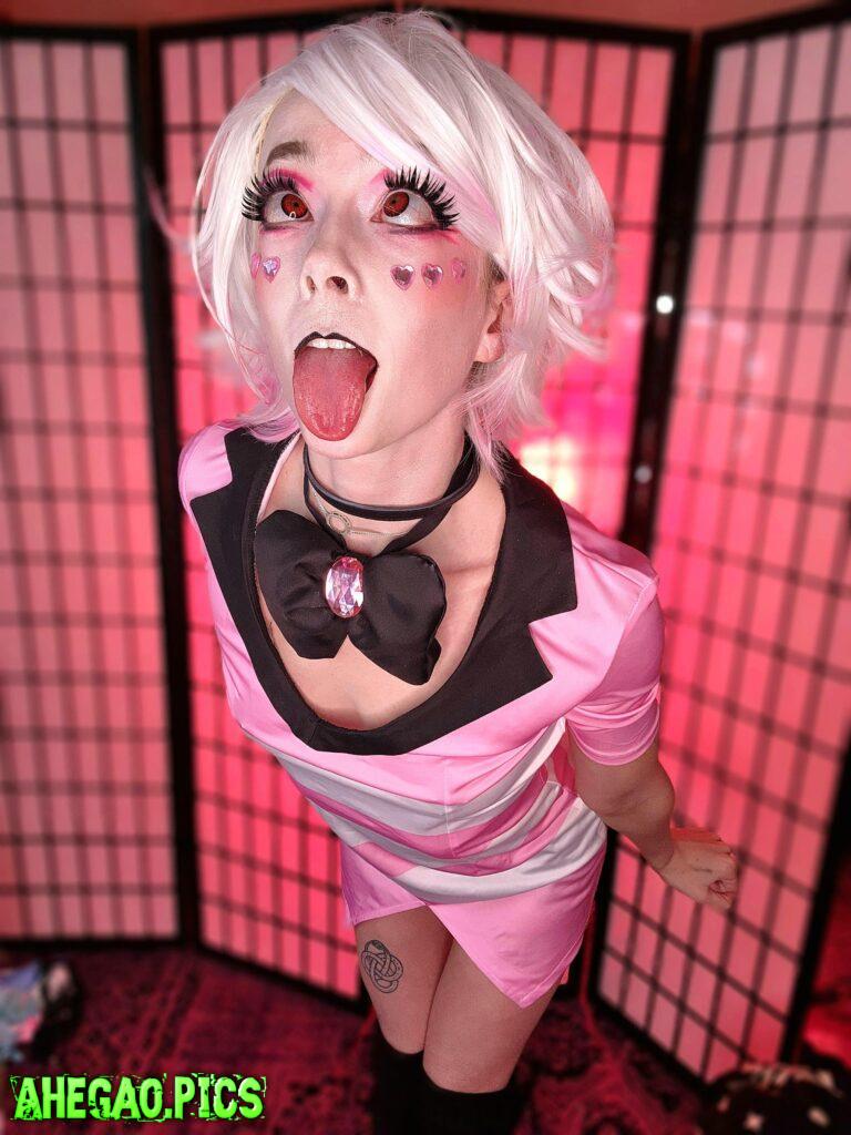 My Angel Dust from Hazbin Hotel cosplay. Now someone fuck me like a hell slut plz