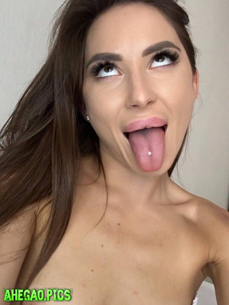 Would you cum on my ahegao face?