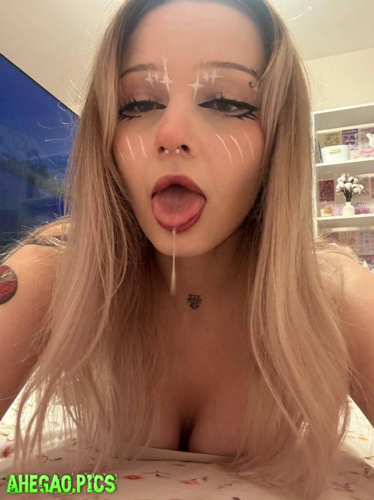 hope you don`t mind a little spit on my ahegao