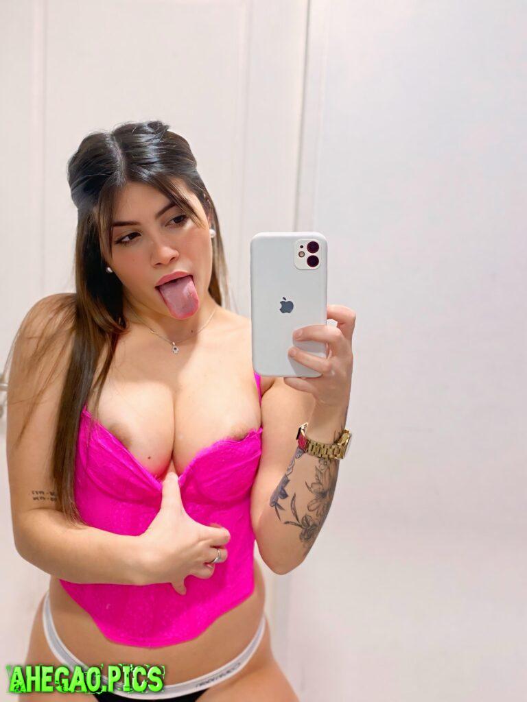 Tongue out, tits full of milk, that's how I want you to leave them for me