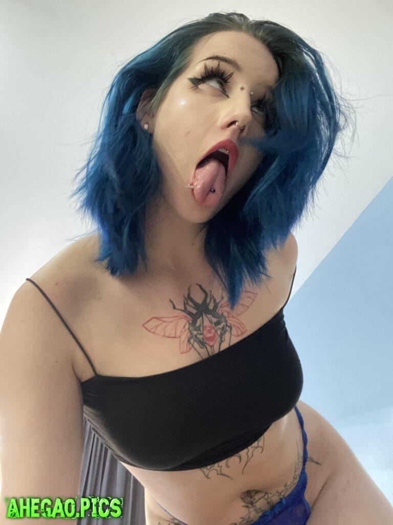 Ahegao beauty in full display