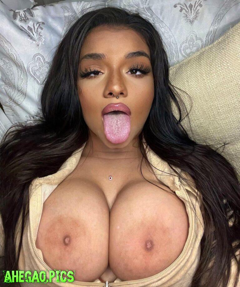 leave your cum on my tits or tongue?