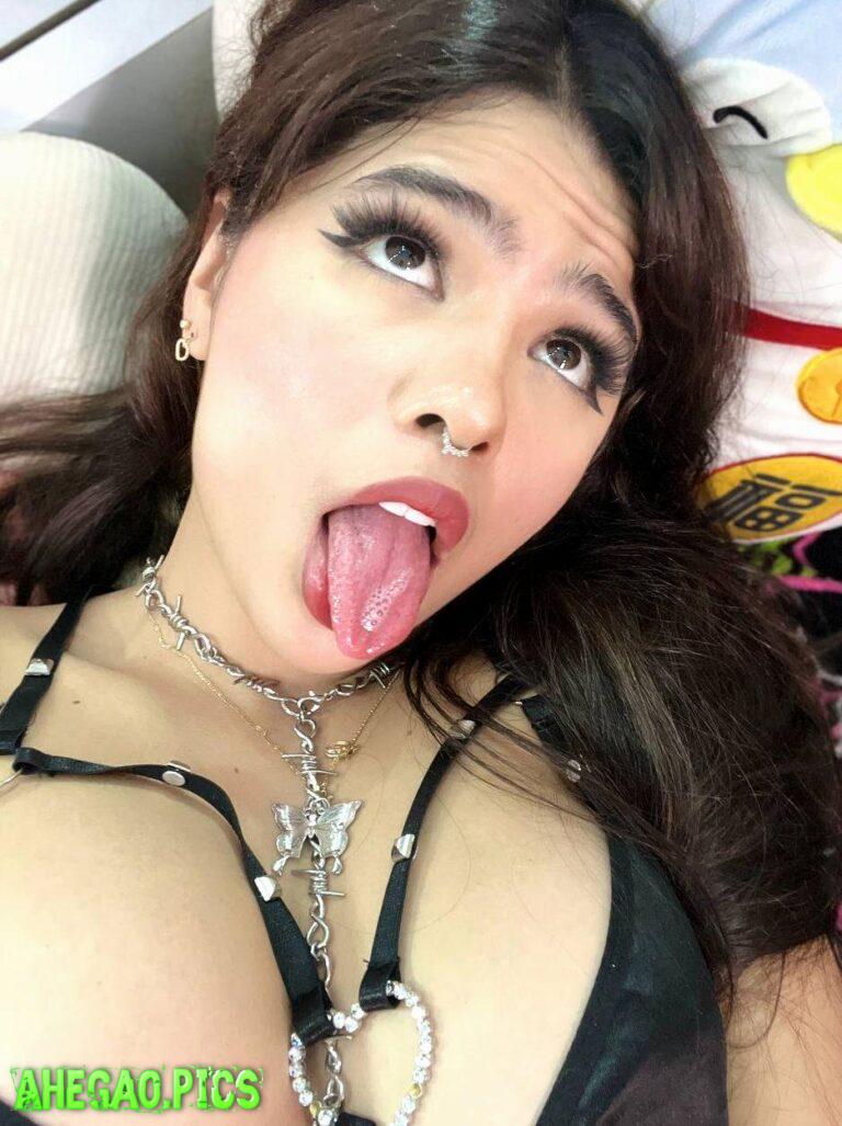 tongue out so daddy can put his dick in